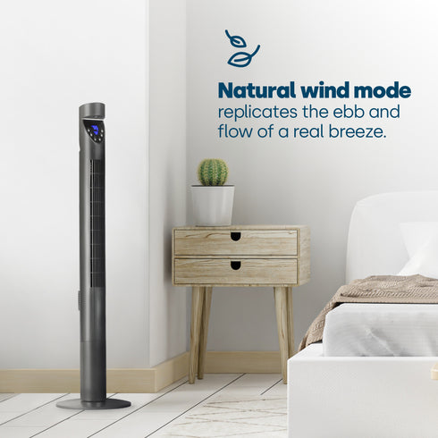 47" Tower Fan - Titanium